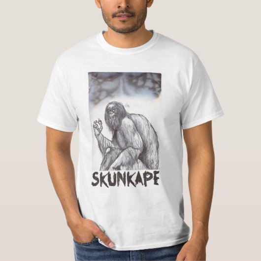 T-shirt de singe de mouffette (Devant)