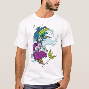 T-shirt de sirène de Goth de zombi