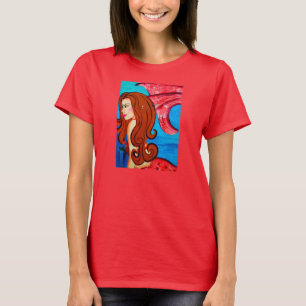T-shirt de sirène de roux