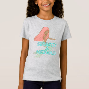 T-shirt de sirène noire pour enfants