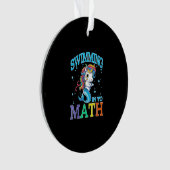T-Shirt De Sirène Unicorne En Maths (devant)