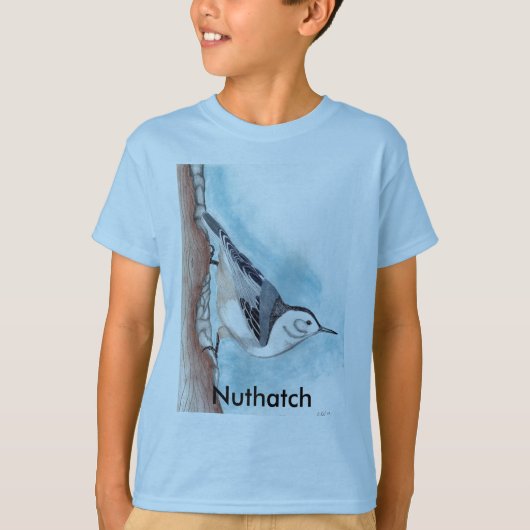 T-shirt de sittelle pour des enfants (Devant)