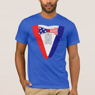 T-shirt de smoking de cravate d'arc des Etats-Unis
