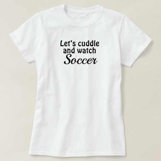 T-shirt de soccer n’Cuddle (Design devant)