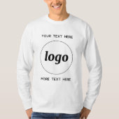 T-Shirt de société avec logo et texte simple (Devant)
