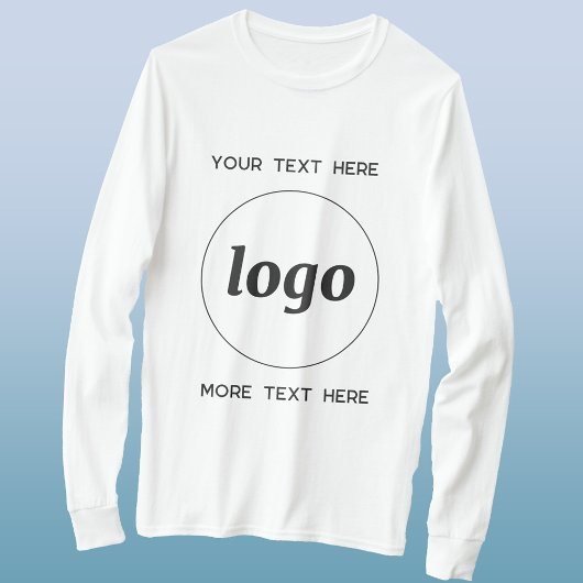 T-Shirt de société avec logo et texte simple