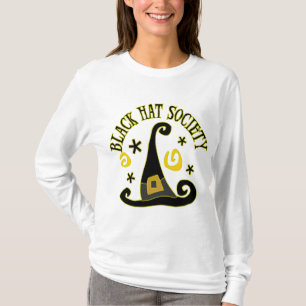 T-shirt de société de casquette noir