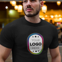 T-Shirt de société personnalisé - Grand logo centr