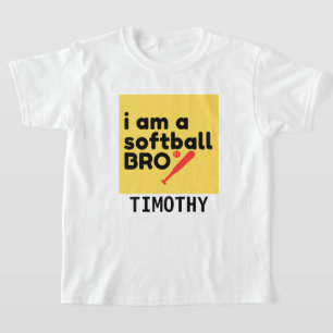 T-shirt de Softball Brother Personnalisez Custom U