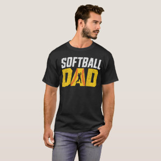 T-Shirt de softball papa - Drôle de softball papa