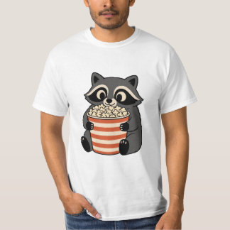 T-shirt de soirée cinéma avec un adorable raton la