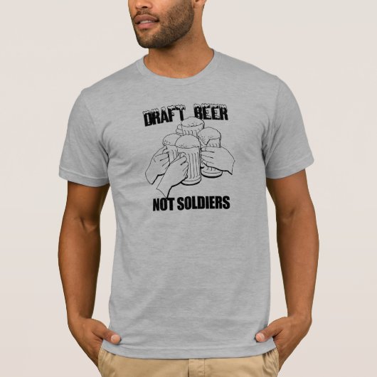 T-SHIRT DE SOLDATS DE BIÈRE PRESSION PAS (Devant)