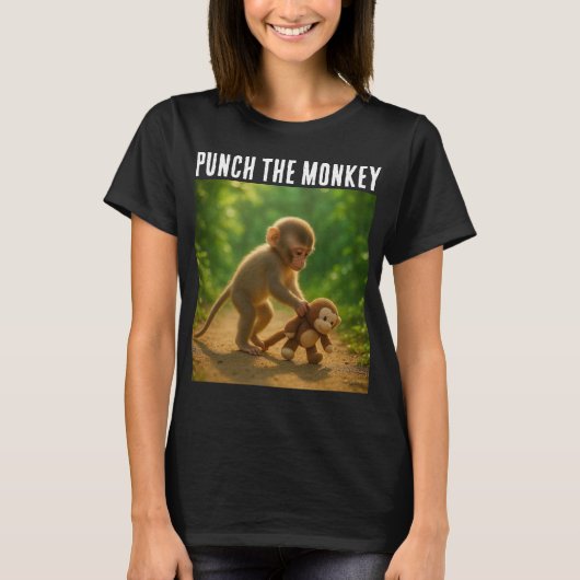 T-Shirt de solidarité avec Punch le Singe (Devant)