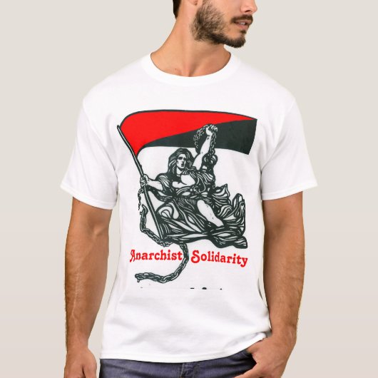 T-shirt de solidarité d'anarchiste (Devant)