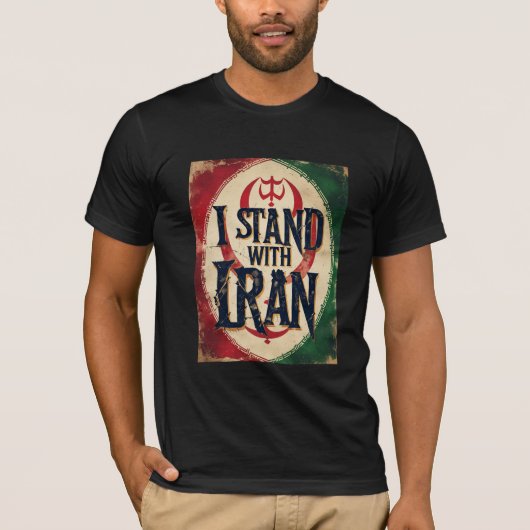 T-shirt de solidarité Je suis avec l'Iran (Devant)