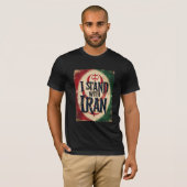 T-shirt de solidarité Je suis avec l'Iran (Devant entier)