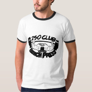T-shirt de sonnerie de banc à presse de 250 clubs