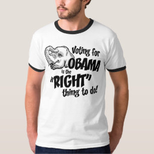 T-shirt de sonnerie de bonne chose d'Obama de vote