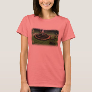 T-shirt de sonnerie de cercles de machine et de