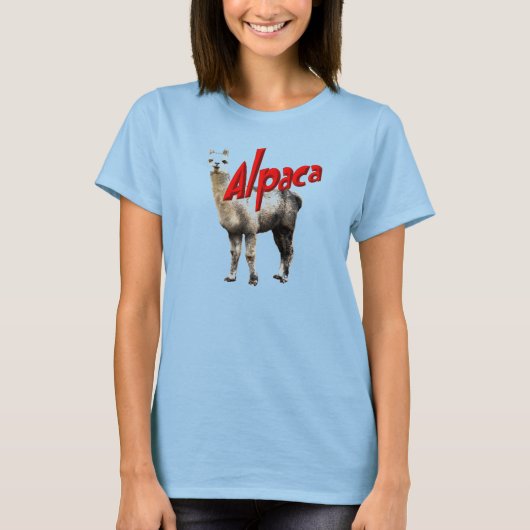 T-shirt de sonnerie de dames d'alpaga (Devant)