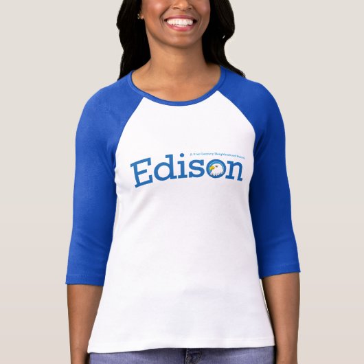 T-shirt de sonnerie de dames d'Edison (Devant)