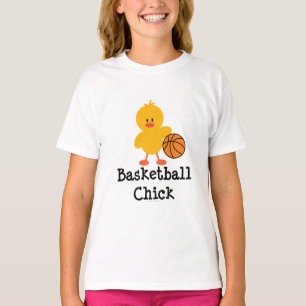 T-shirt de sonnerie de filles de poussin de