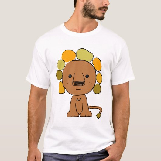 T-shirt de sonnerie de mélange de lion (Devant)