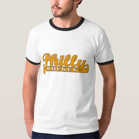 T-shirt de sonnerie d'hockey de Philly (Devant)