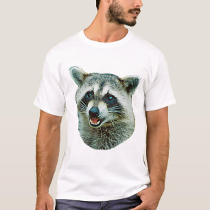 T-shirt de sonnerie d'image de raton laveur