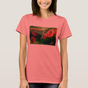 T-shirt de sonnerie du bella des femmes avec un