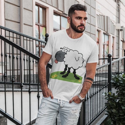 T-shirt de sortie de la langue de mouton