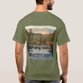 T-shirt de soumission de productivité Thoreau (Dos)