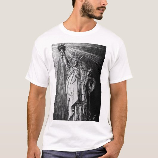 T-shirt de sourire de liberté (Devant)