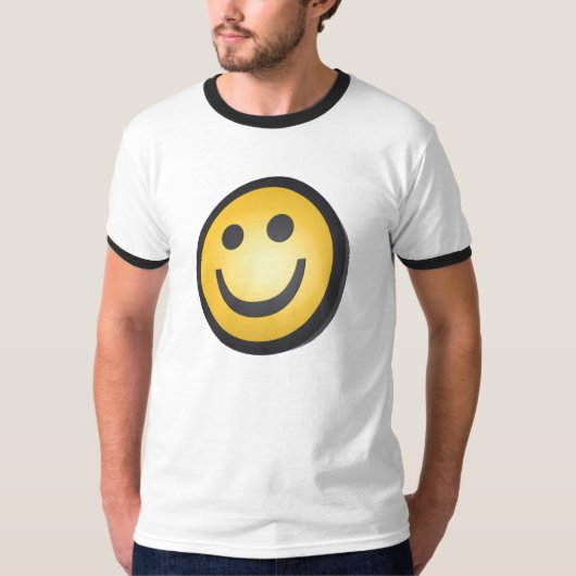 T-shirt de sourire de visage (Devant)