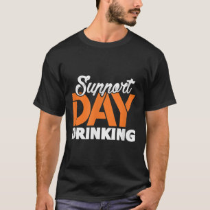 T-shirt de soutien à la boisson de jour de fête de
