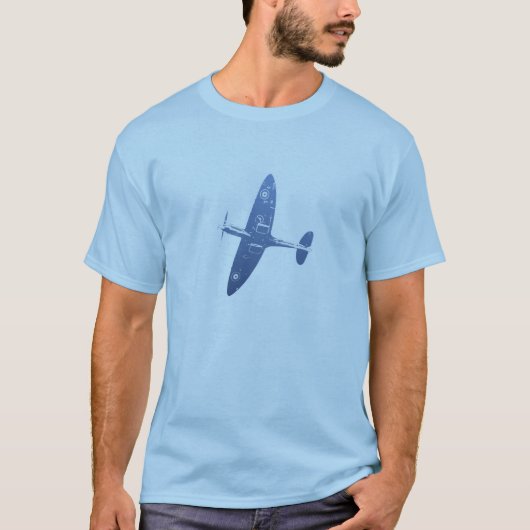 T-shirt de Spitfire bleu-clair (Devant)