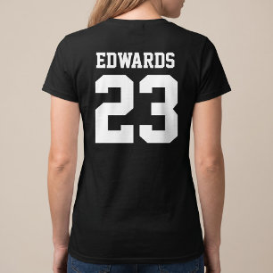 T-Shirt de sport personnalisé avec numéro et nom