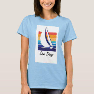 T-shirt de Square_San Diego de couleur de bateau