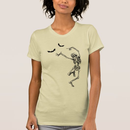 T-shirt de squelette de danse (Devant)