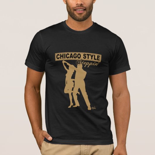 T-shirt de Steppin de style de Chicago (Devant)