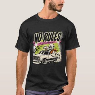 T-shirt de streetwear rétro sans squelette muscle
