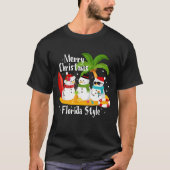 T-shirt de style de la Floride de Joyeux Noël (Devant)