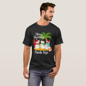 T-shirt de style de la Floride de Joyeux Noël (Devant entier)