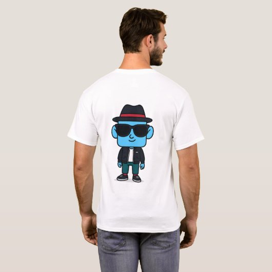 T-shirt de style de rue Smilo (Dos entier)