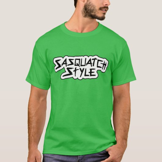 T-shirt de style de Sasquatch (Devant)