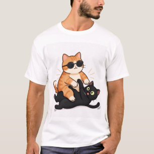 T-Shirt de Style de Vie de Chat Drôle   Humour d'A