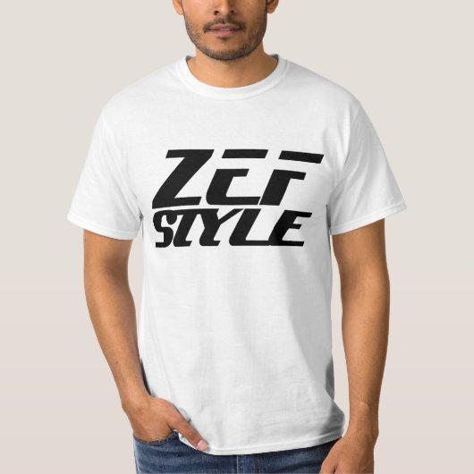 T-SHIRT DE STYLE DE ZEF (Devant)