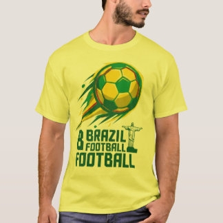 T-shirt de style maillot de football vintage Brési
