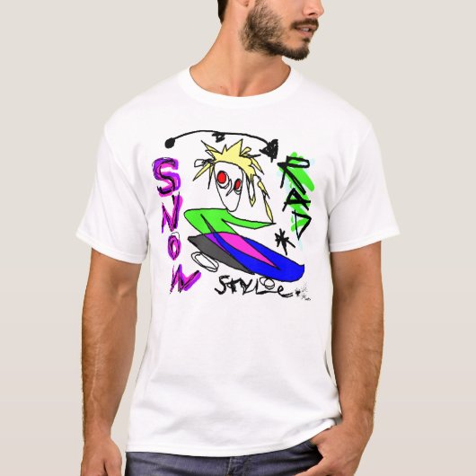 T-Shirt de style neige (Devant)