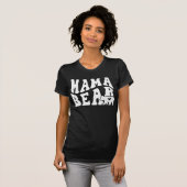 T-shirt de style rétro Mama Bear, maman & Cub (Devant entier)